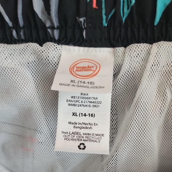 Wonder Nation Hybrid Shorts Black and Blue Modern Tribal - Picture 2 of 2